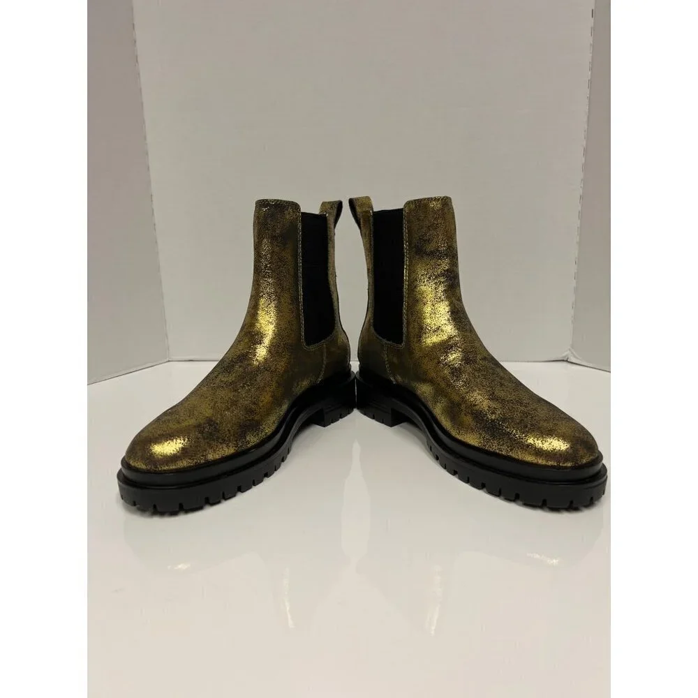 NEW! Lauren Ralph Lauren Distressed Lug Chelsea Boot Corinne Women's Size  8.5